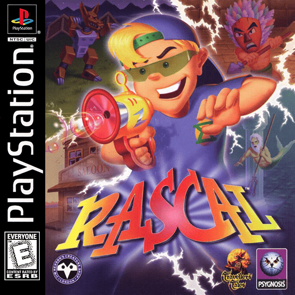 Rascal box art for Playstation